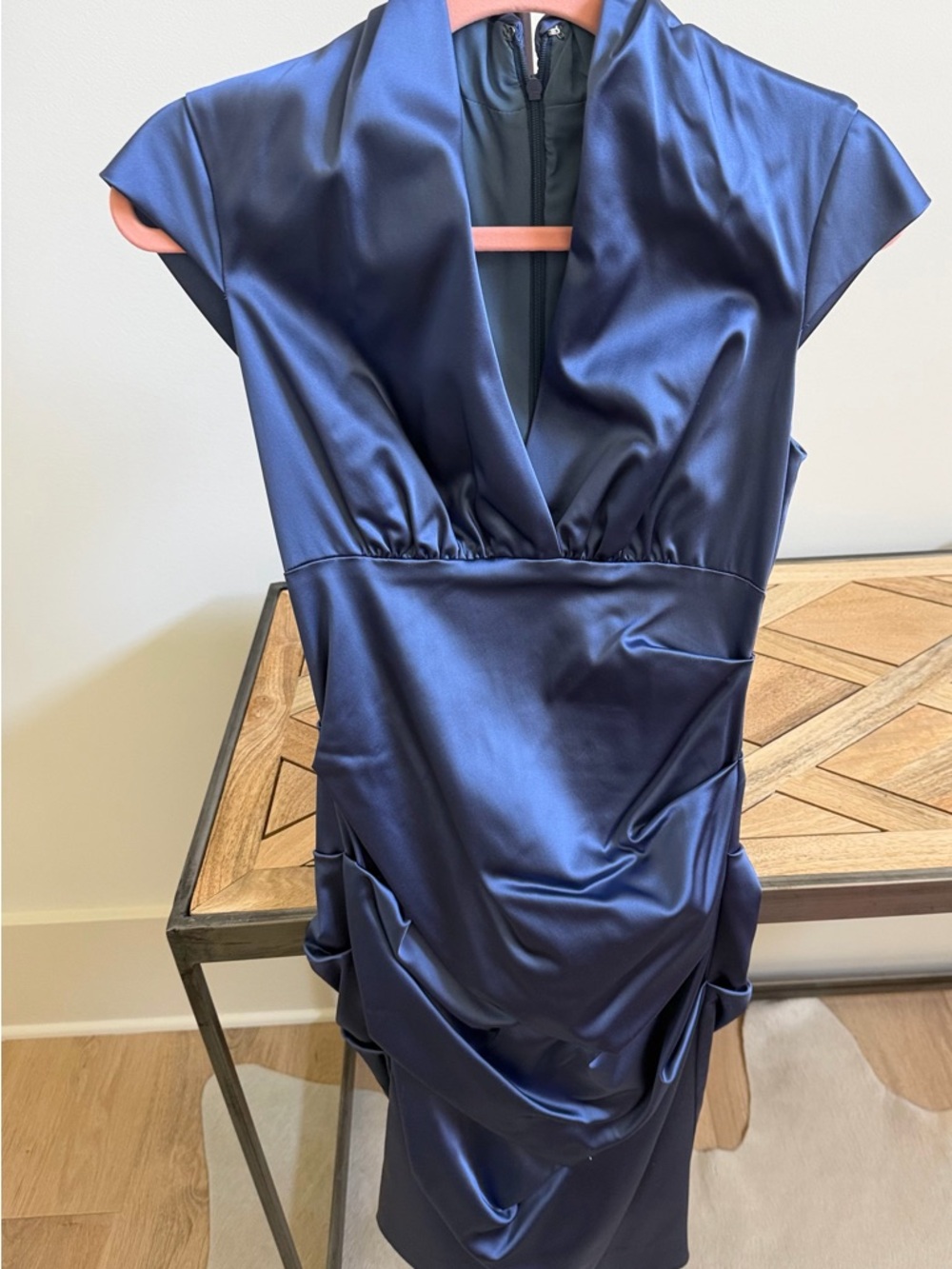 Nicole Miller Slate Blue Evening Dress size 4